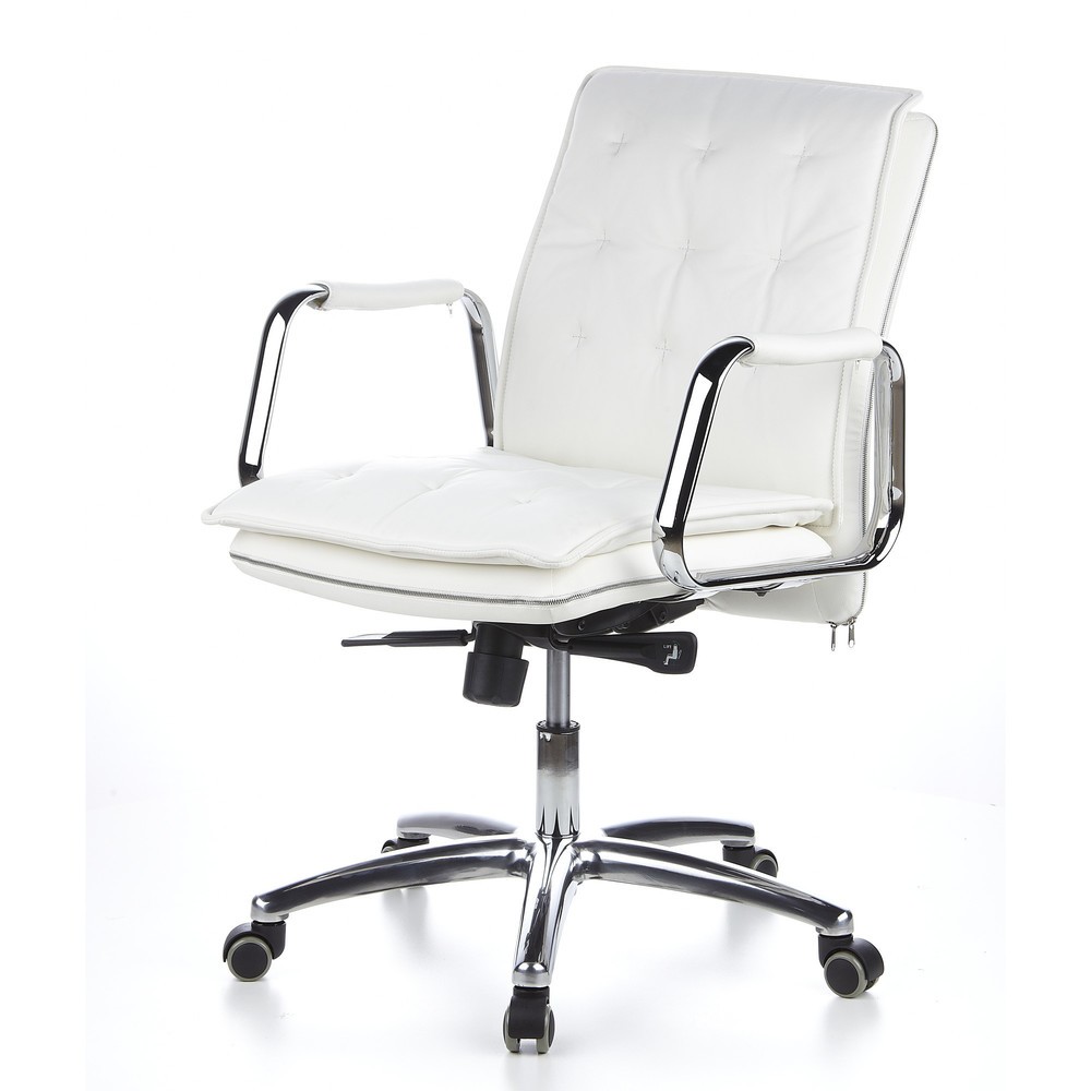 N° de l'image du produit 11 : Siège de bureau / fauteuil de direction hjh OFFICE VILLA 10 cuir, blanc crème