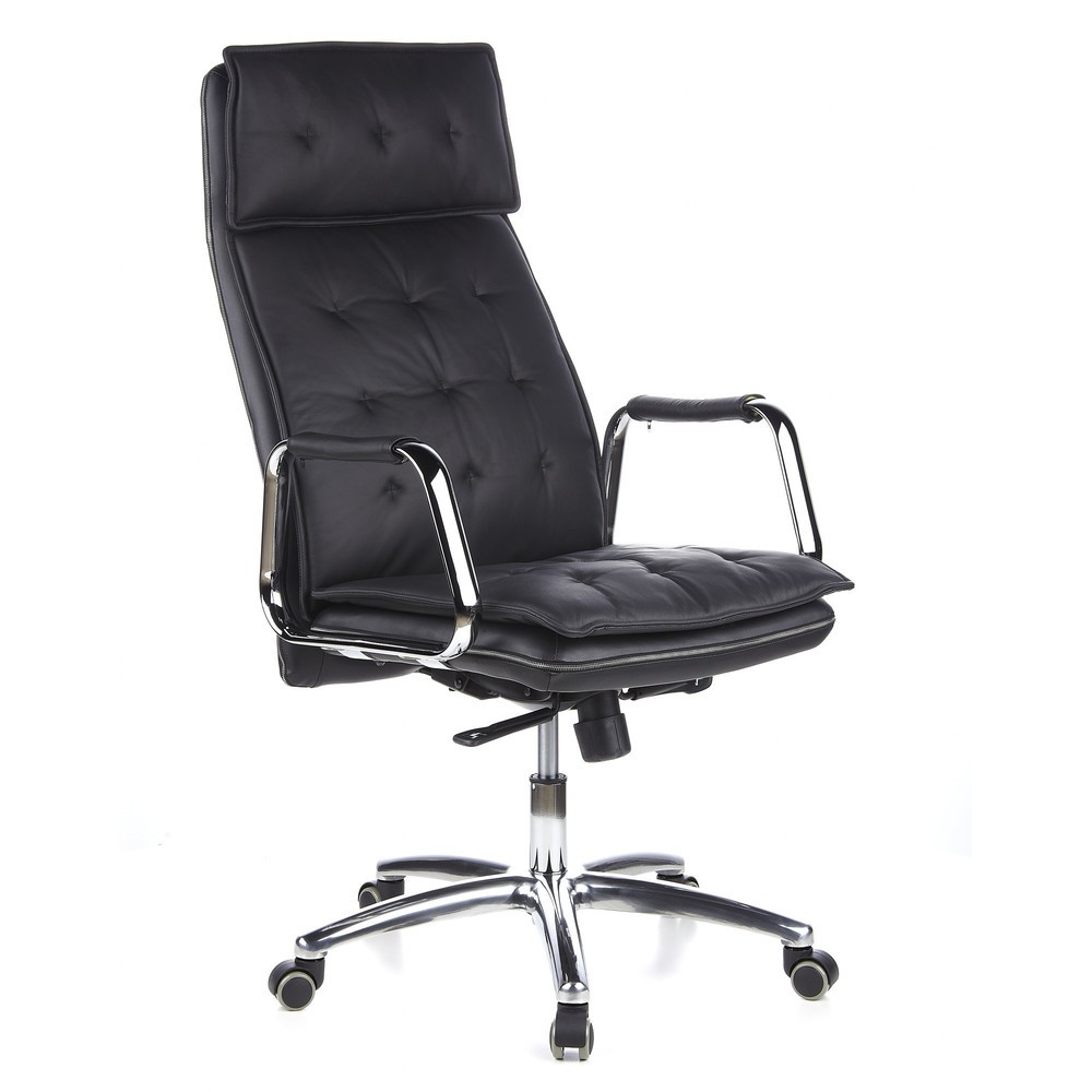 N° de l'image du produit 4 : Siège de bureau / fauteuil de direction hjh OFFICE VILLA 20 cuir, noir