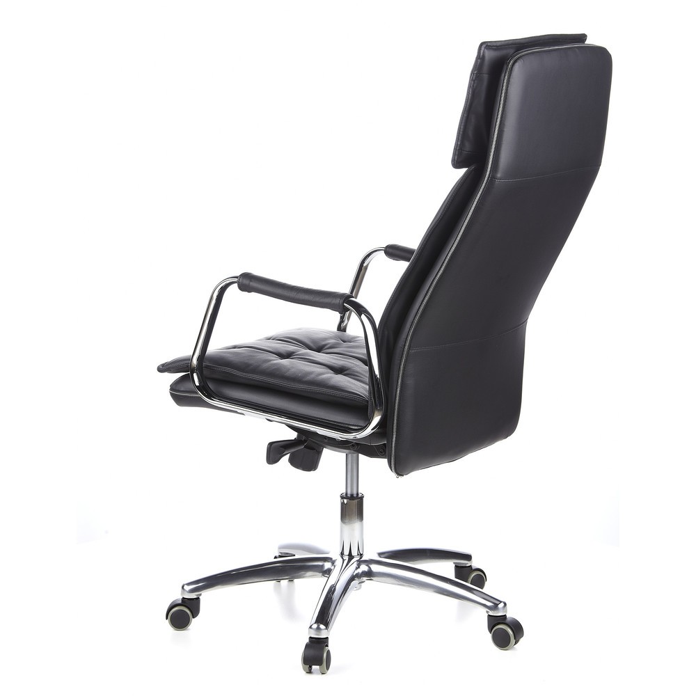 N° de l'image du produit 9 : Siège de bureau / fauteuil de direction hjh OFFICE VILLA 20 cuir, noir