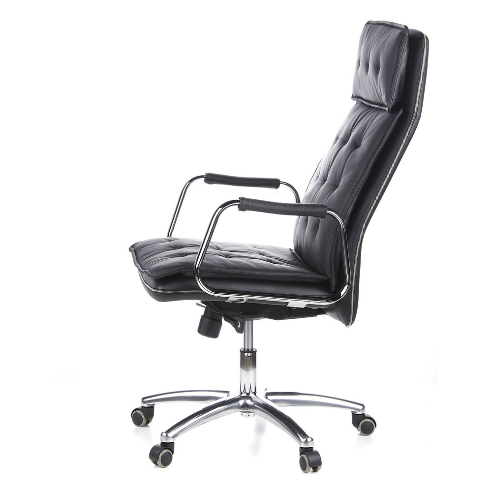 N° de l'image du produit 10 : Siège de bureau / fauteuil de direction hjh OFFICE VILLA 20 cuir, noir