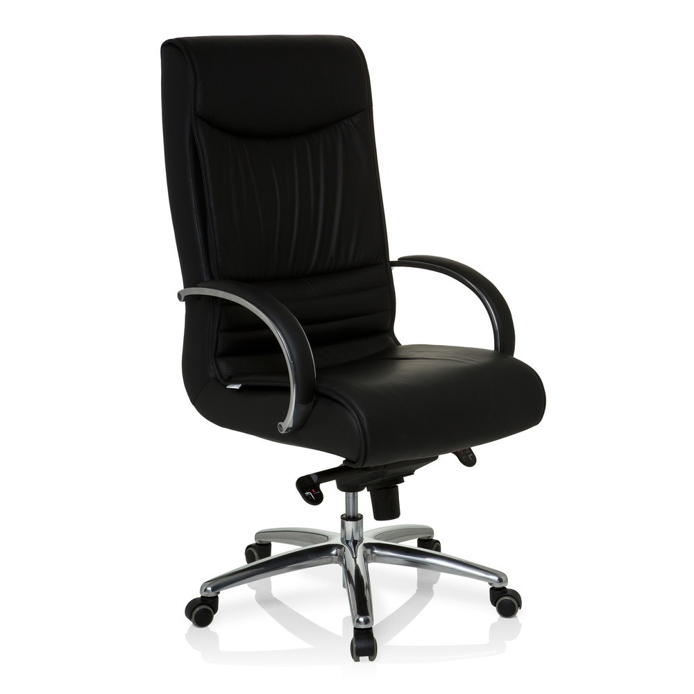 N° de l'image du produit 2 : Siège de bureau / fauteuil de direction hjh OFFICE XXL F 400 cuir/similicuir, noir