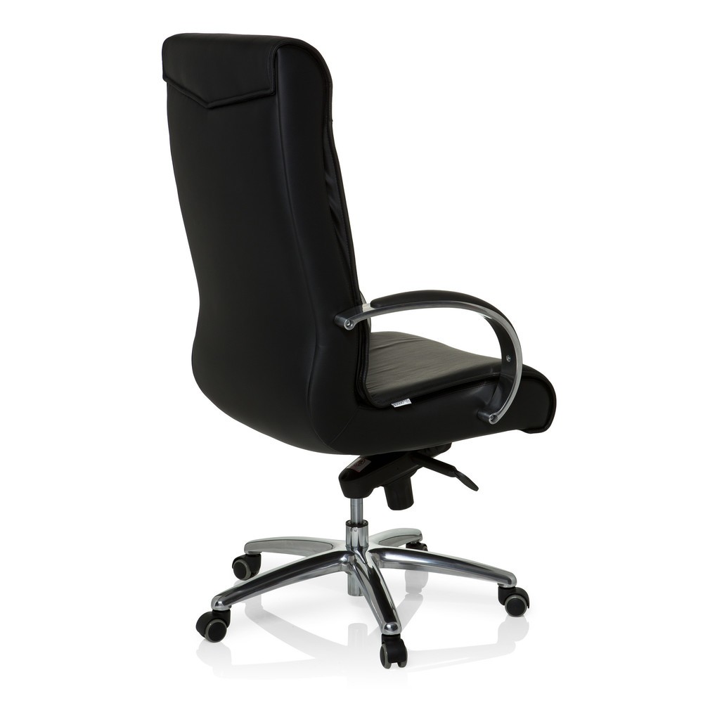 N° de l'image du produit 4 : Siège de bureau / fauteuil de direction hjh OFFICE XXL F 400 cuir/similicuir, noir