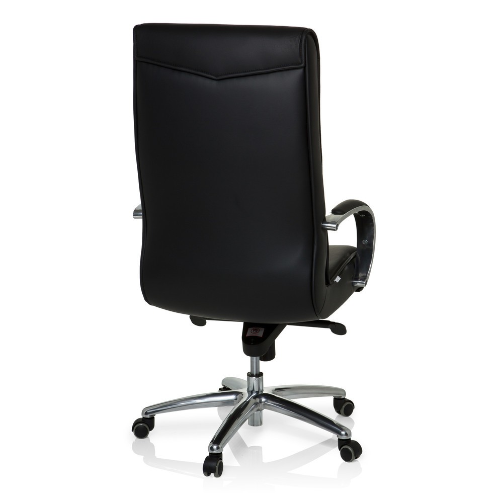 N° de l'image du produit 5 : Siège de bureau / fauteuil de direction hjh OFFICE XXL F 400 cuir/similicuir, noir