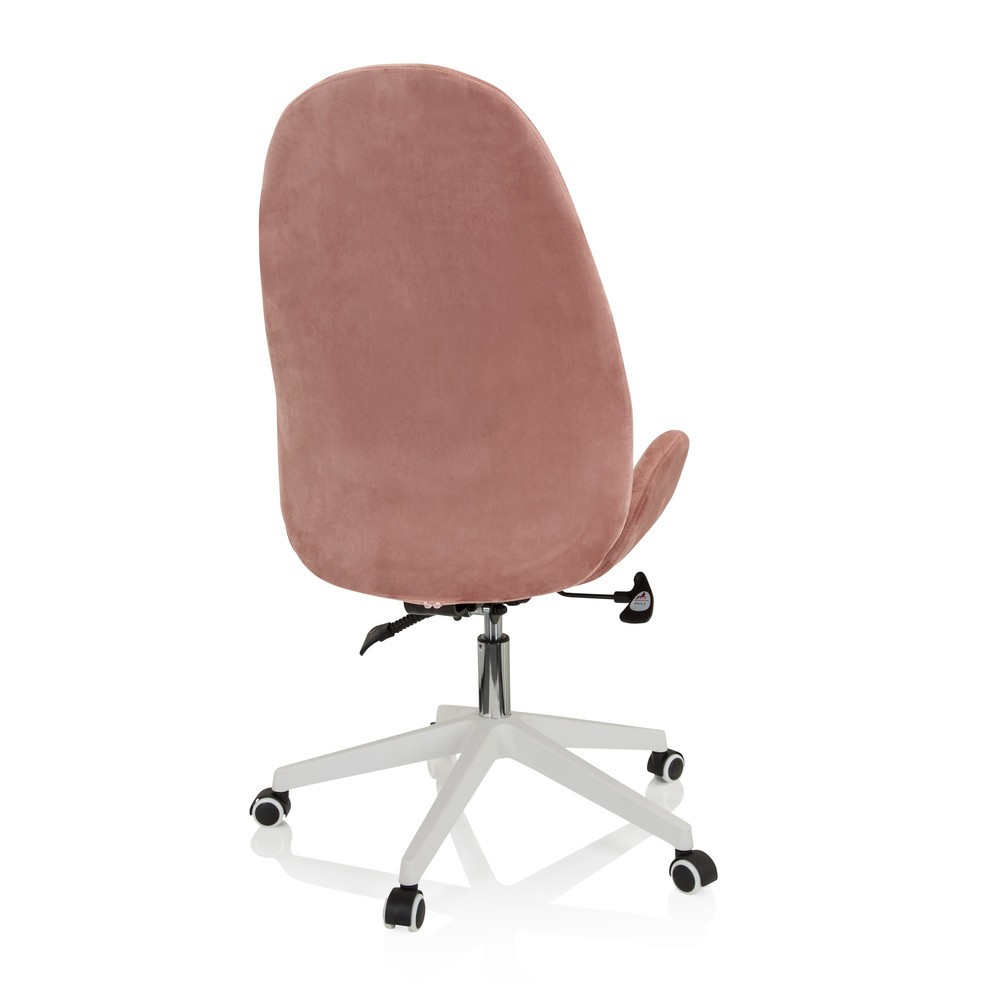 N° de l'image du produit 9 : Chaise de bureau / chaise pivotante hjh OFFICE AVEA velours, rose