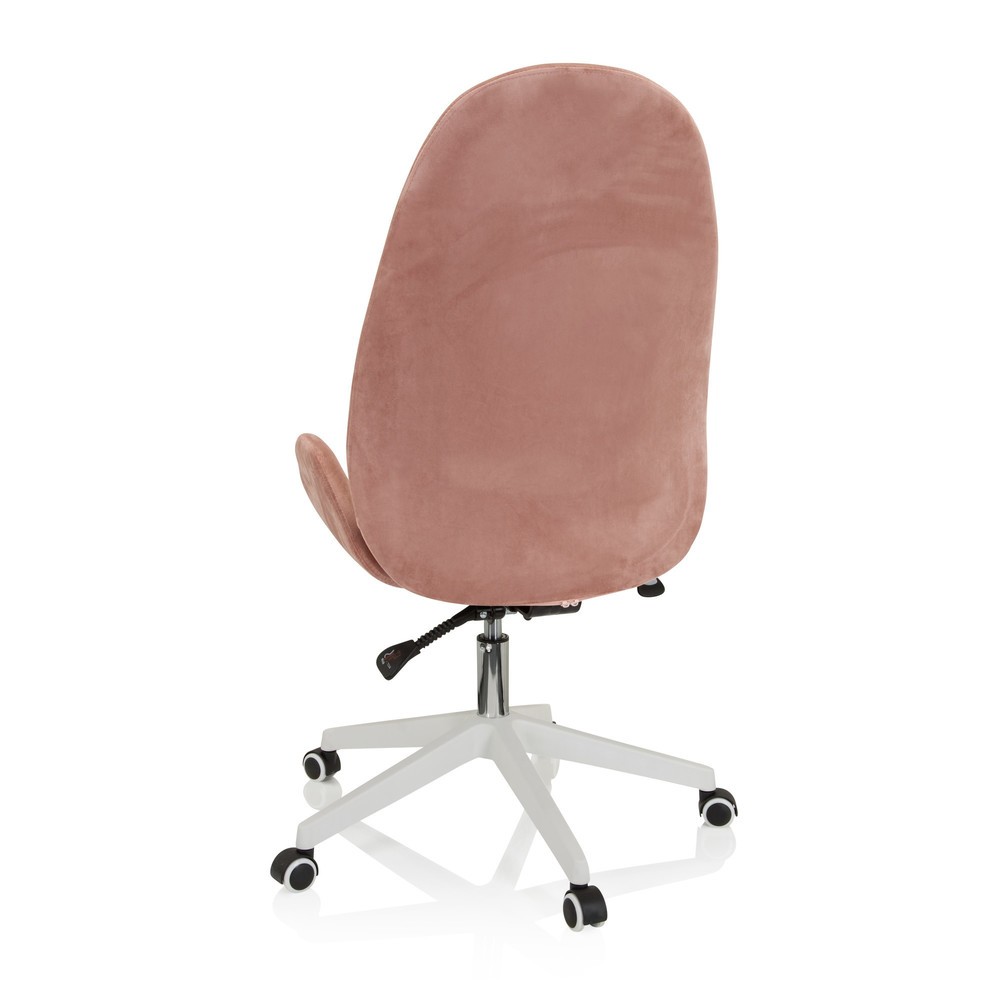 N° de l'image du produit 10 : Chaise de bureau / chaise pivotante hjh OFFICE AVEA velours, rose
