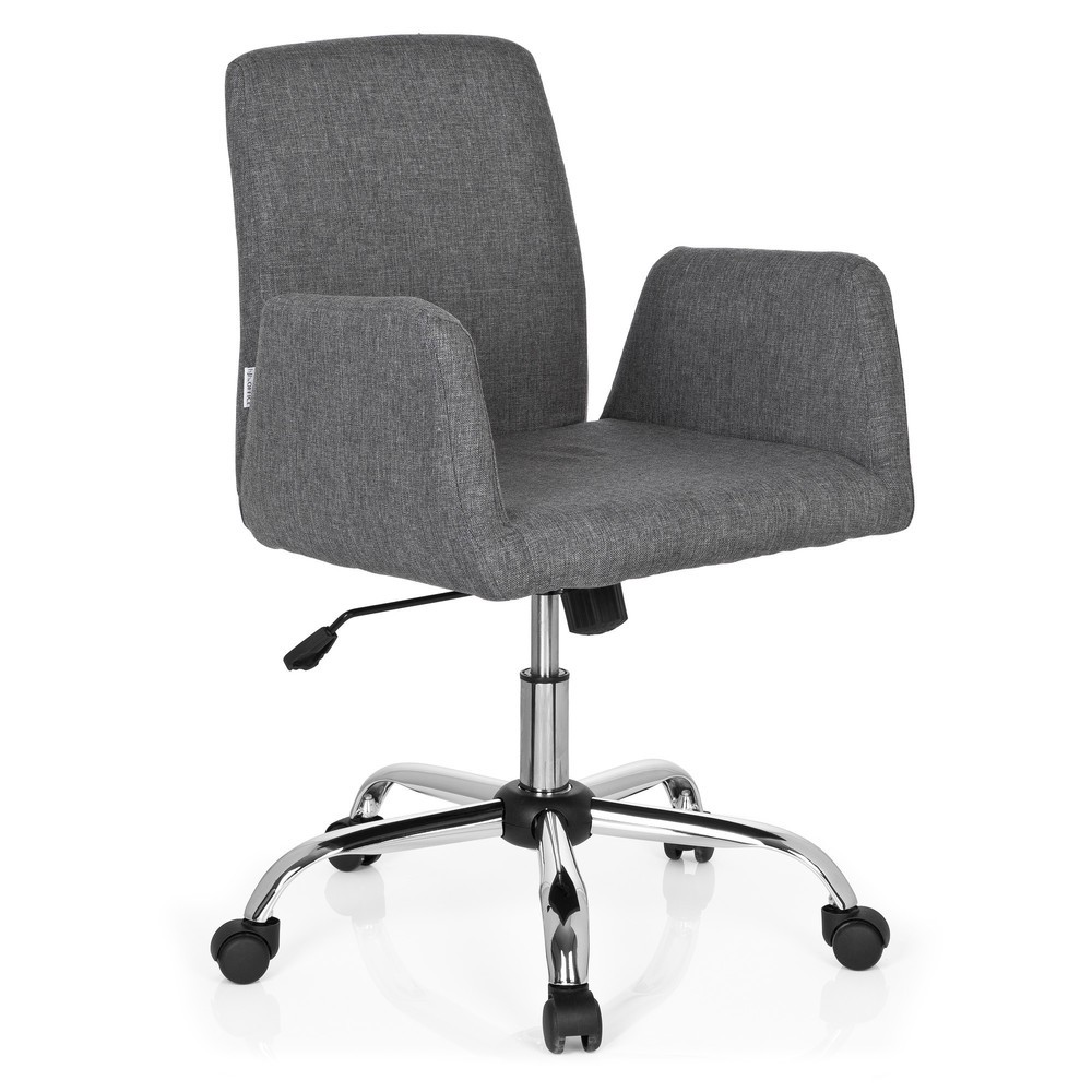 N° de l'image du produit 2 : Siège de bureau hjh OFFICE FLOW tissu, gris