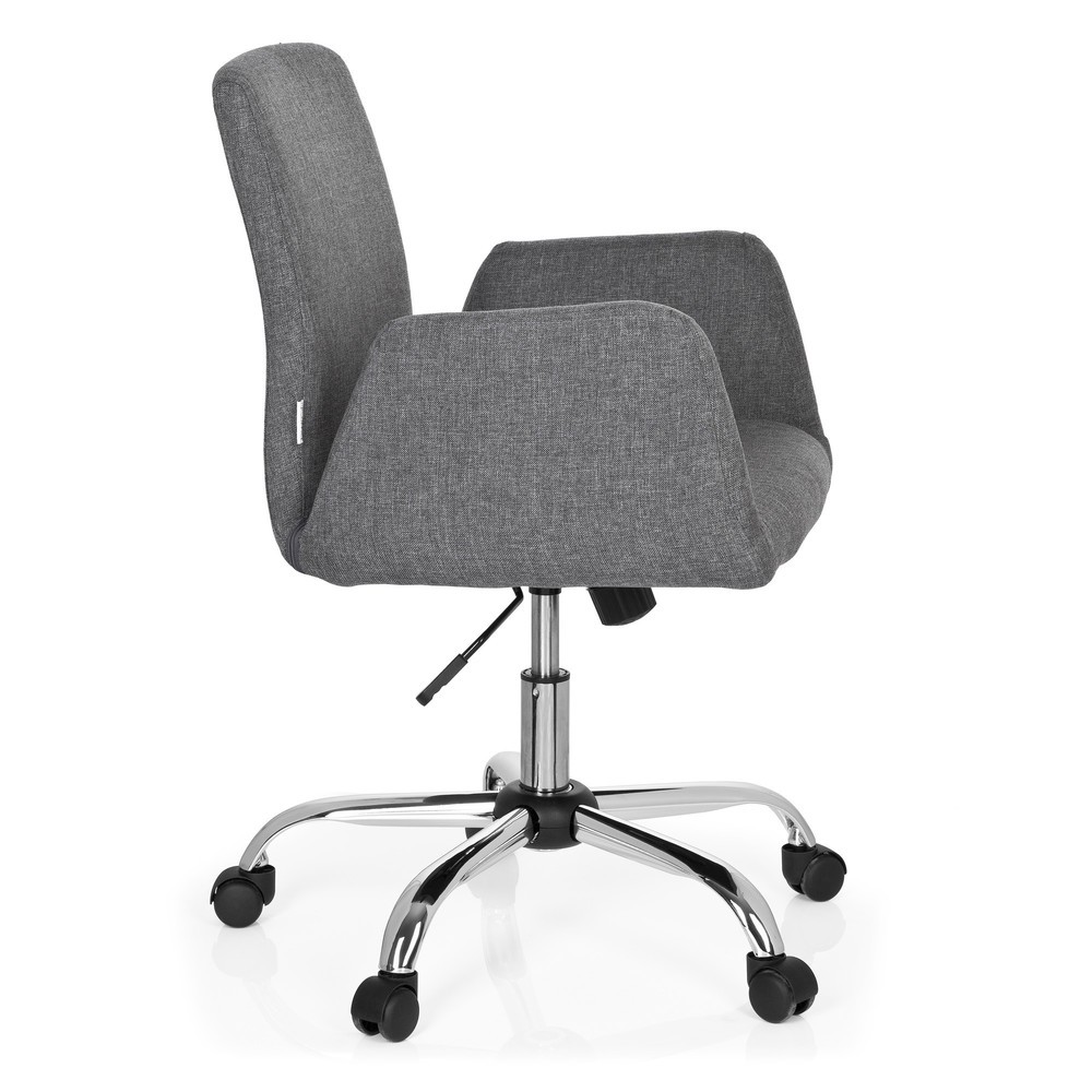 N° de l'image du produit 3 : Siège de bureau hjh OFFICE FLOW tissu, gris