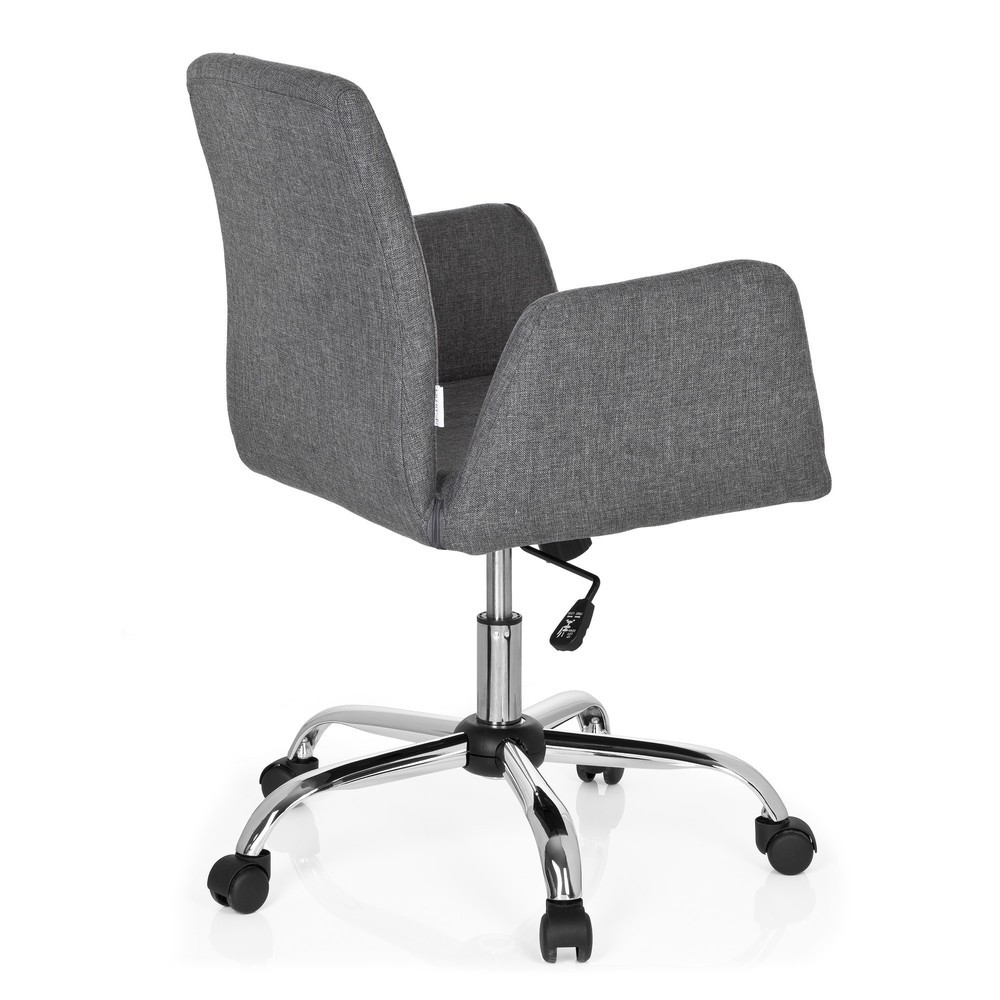 N° de l'image du produit 4 : Siège de bureau hjh OFFICE FLOW tissu, gris