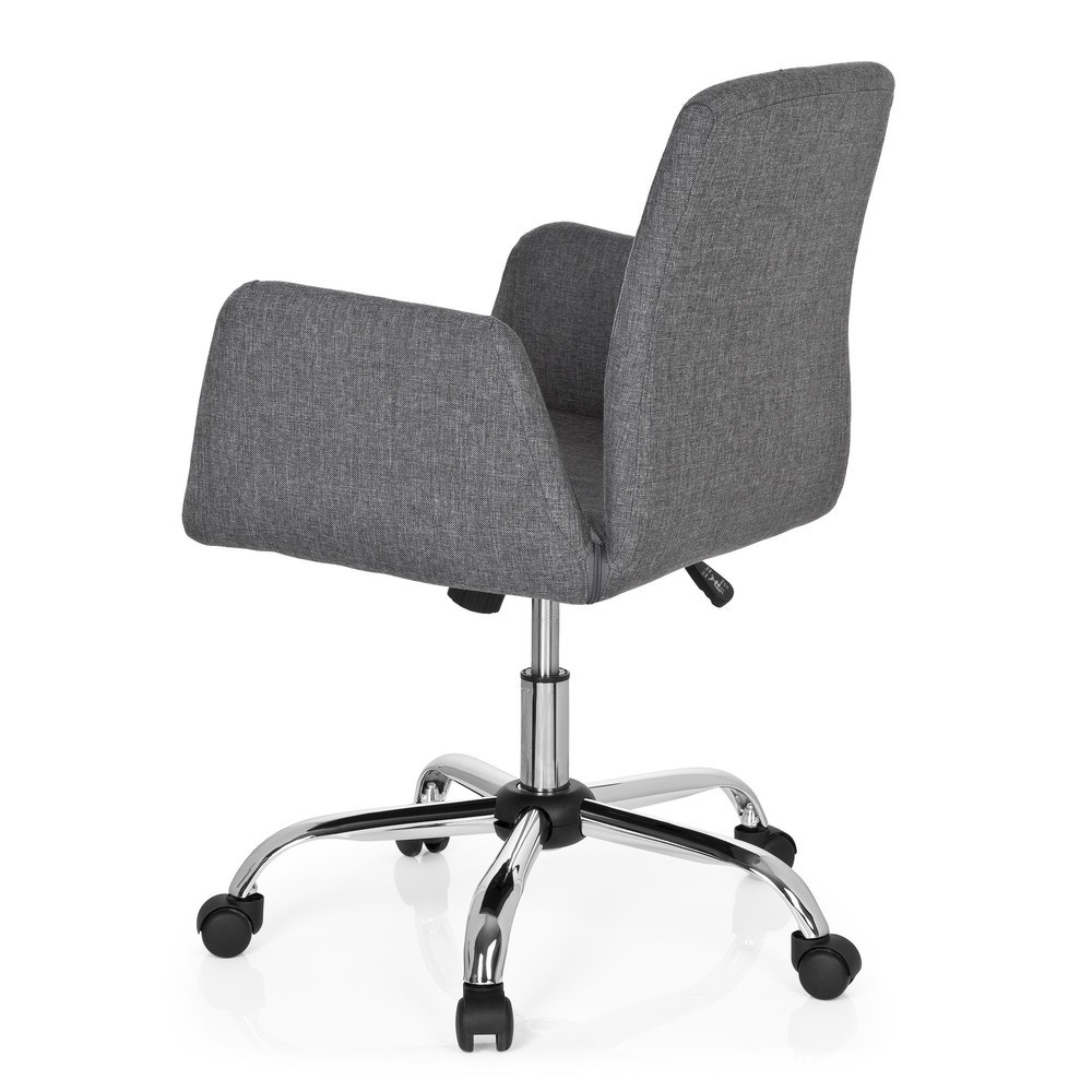 N° de l'image du produit 7 : Siège de bureau hjh OFFICE FLOW tissu, gris