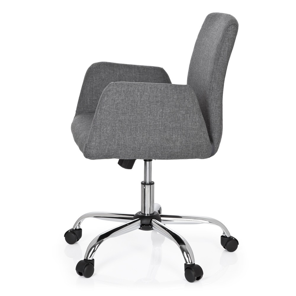 N° de l'image du produit 8 : Siège de bureau hjh OFFICE FLOW tissu, gris