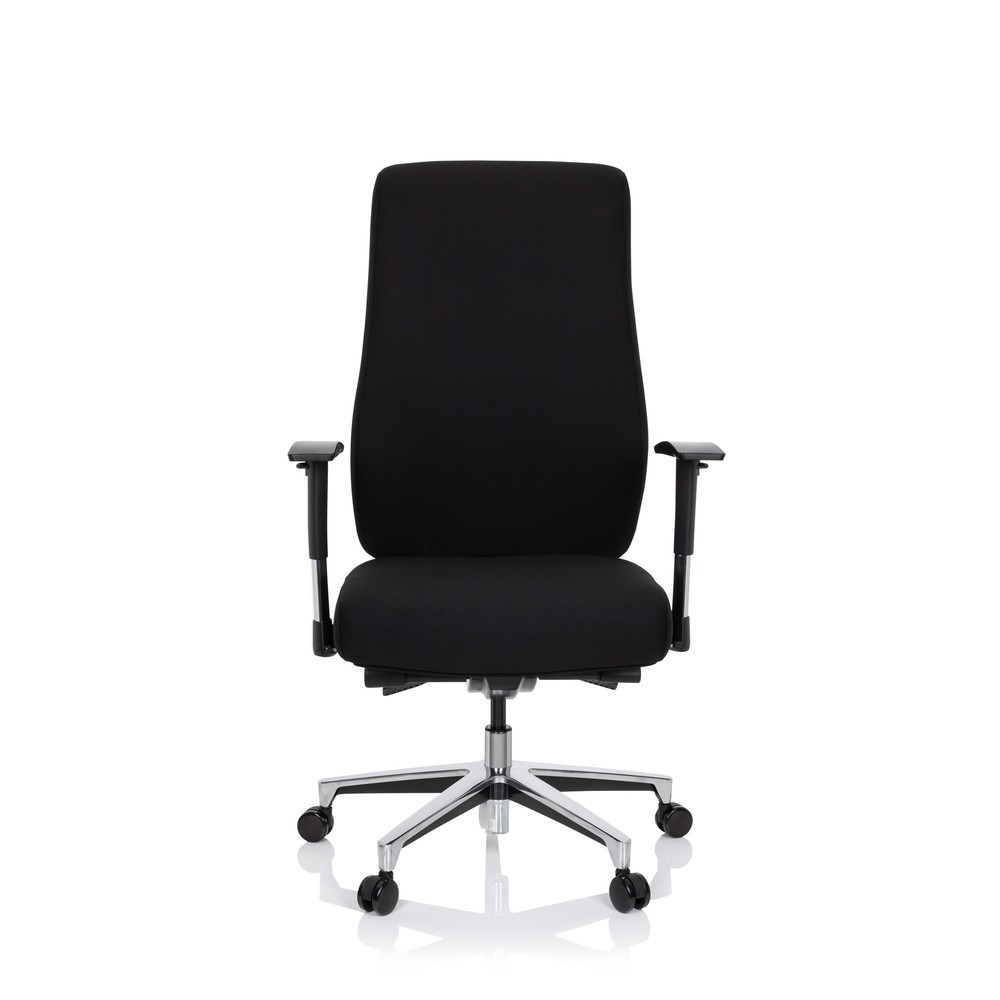 N° de l'image du produit 1 : Chaise de bureau / fauteuil de direction hjh OFFICE FORCOM tissu, noir