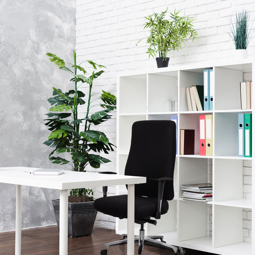 N° de l'image du produit 3 : Chaise de bureau / fauteuil de direction hjh OFFICE FORCOM tissu, noir