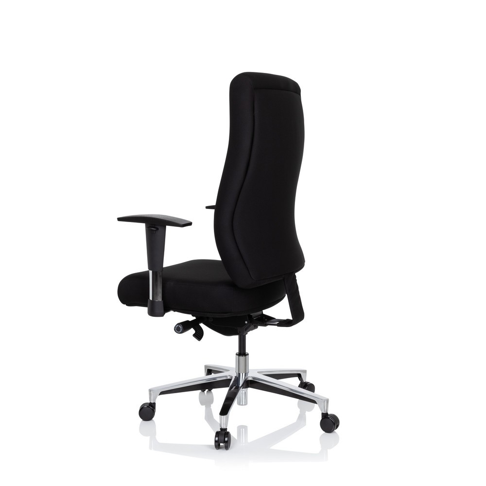 N° de l'image du produit 10 : Chaise de bureau / fauteuil de direction hjh OFFICE FORCOM tissu, noir