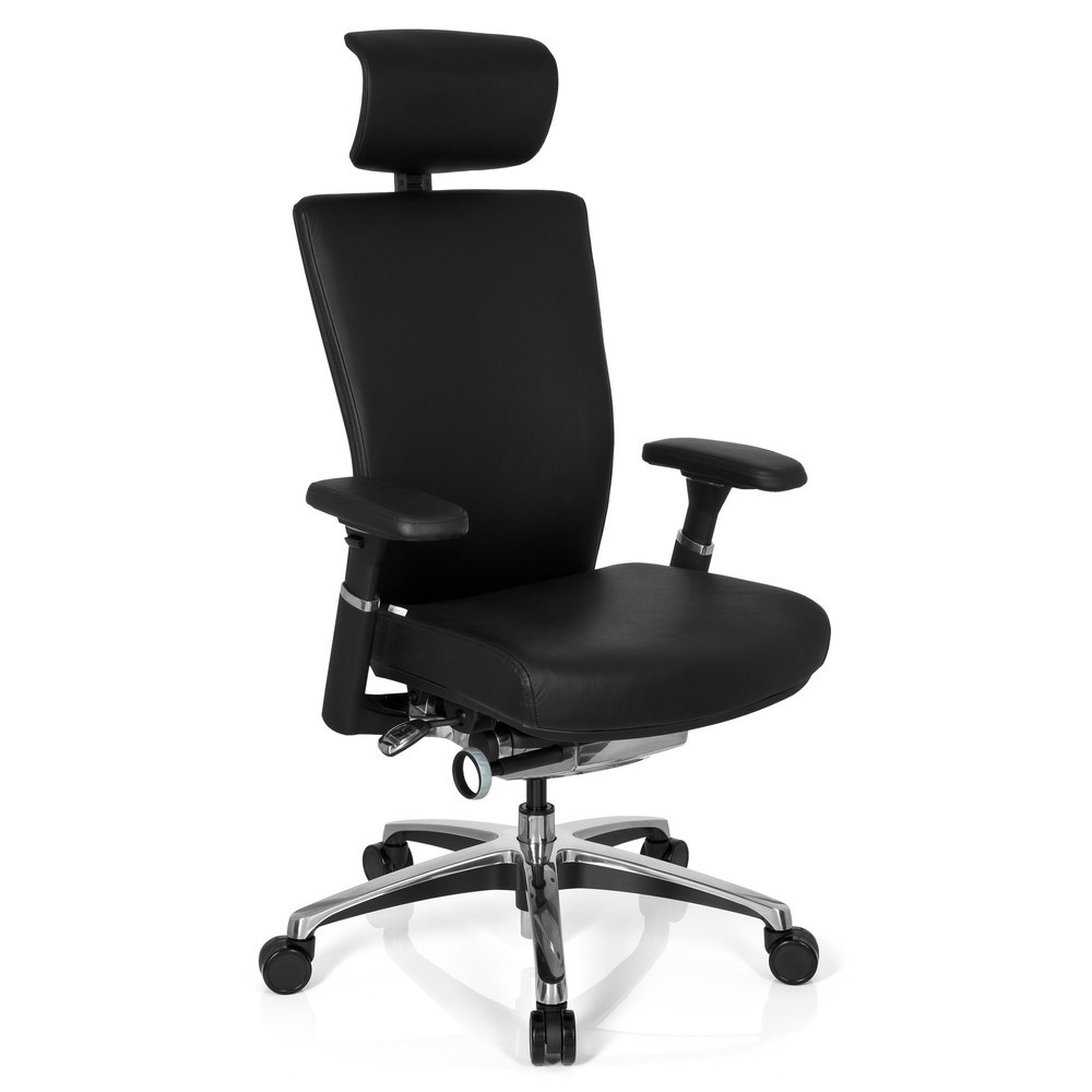 N° de l'image du produit 2 : Siège de bureau hjh OFFICE NOVA cuir, noir