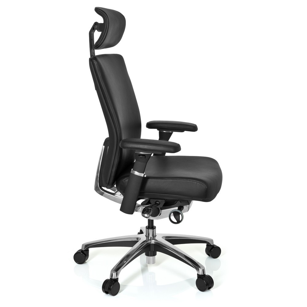 N° de l'image du produit 3 : Siège de bureau hjh OFFICE NOVA cuir, noir