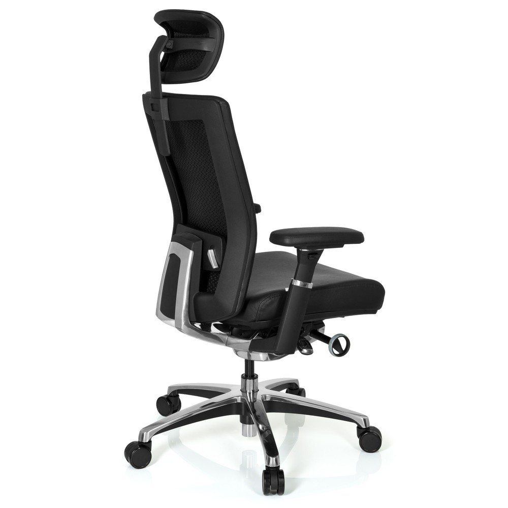 N° de l'image du produit 4 : Siège de bureau hjh OFFICE NOVA cuir, noir