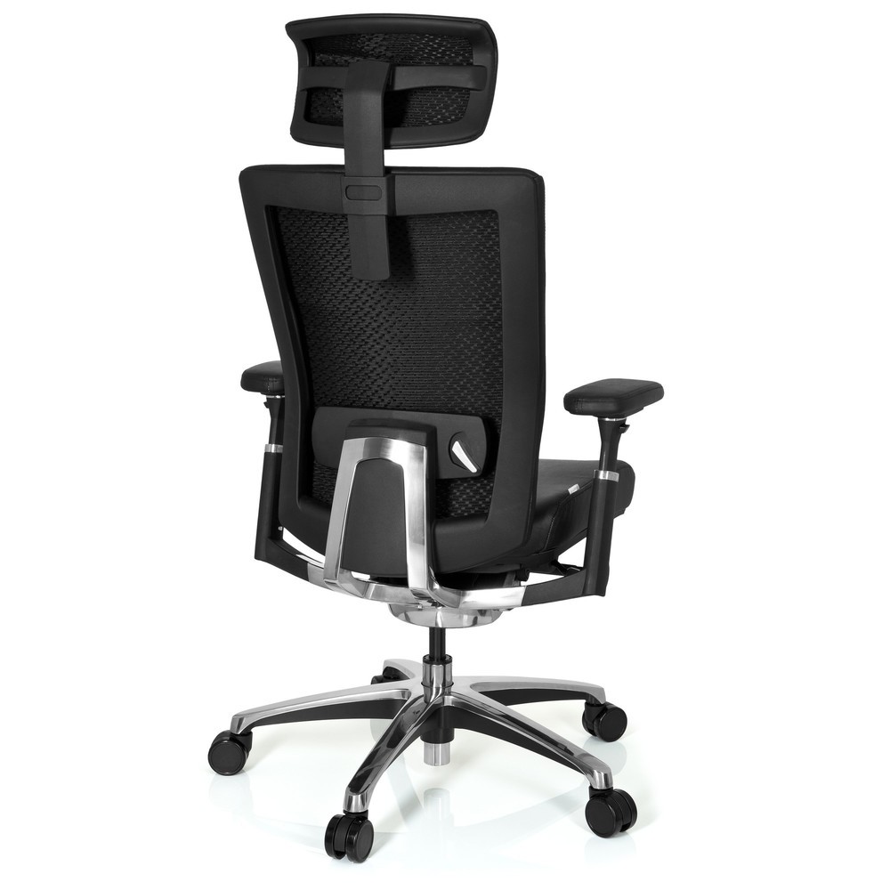N° de l'image du produit 5 : Siège de bureau hjh OFFICE NOVA cuir, noir