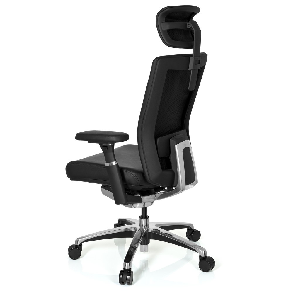 N° de l'image du produit 7 : Siège de bureau hjh OFFICE NOVA cuir, noir