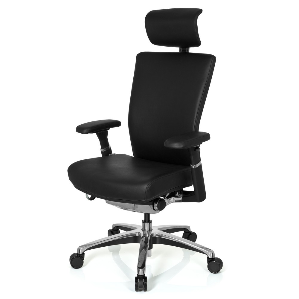 N° de l'image du produit 9 : Siège de bureau hjh OFFICE NOVA cuir, noir