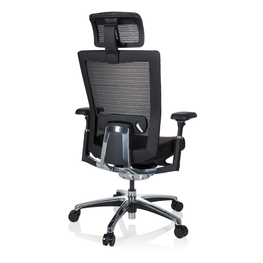 N° de l'image du produit 5 : Siège de bureau hjh OFFICE NOVA PRO I ALU tissu/maille, noir