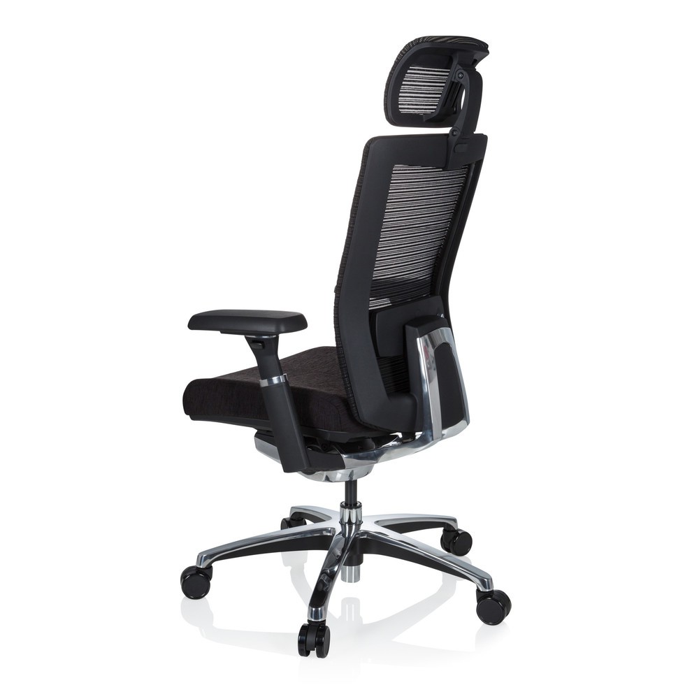 N° de l'image du produit 7 : Siège de bureau hjh OFFICE NOVA PRO I ALU tissu/maille, noir