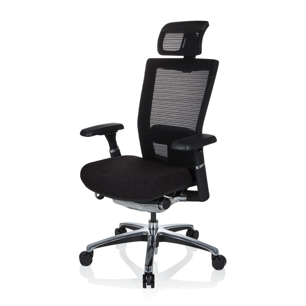 N° de l'image du produit 9 : Siège de bureau hjh OFFICE NOVA PRO I ALU tissu/maille, noir