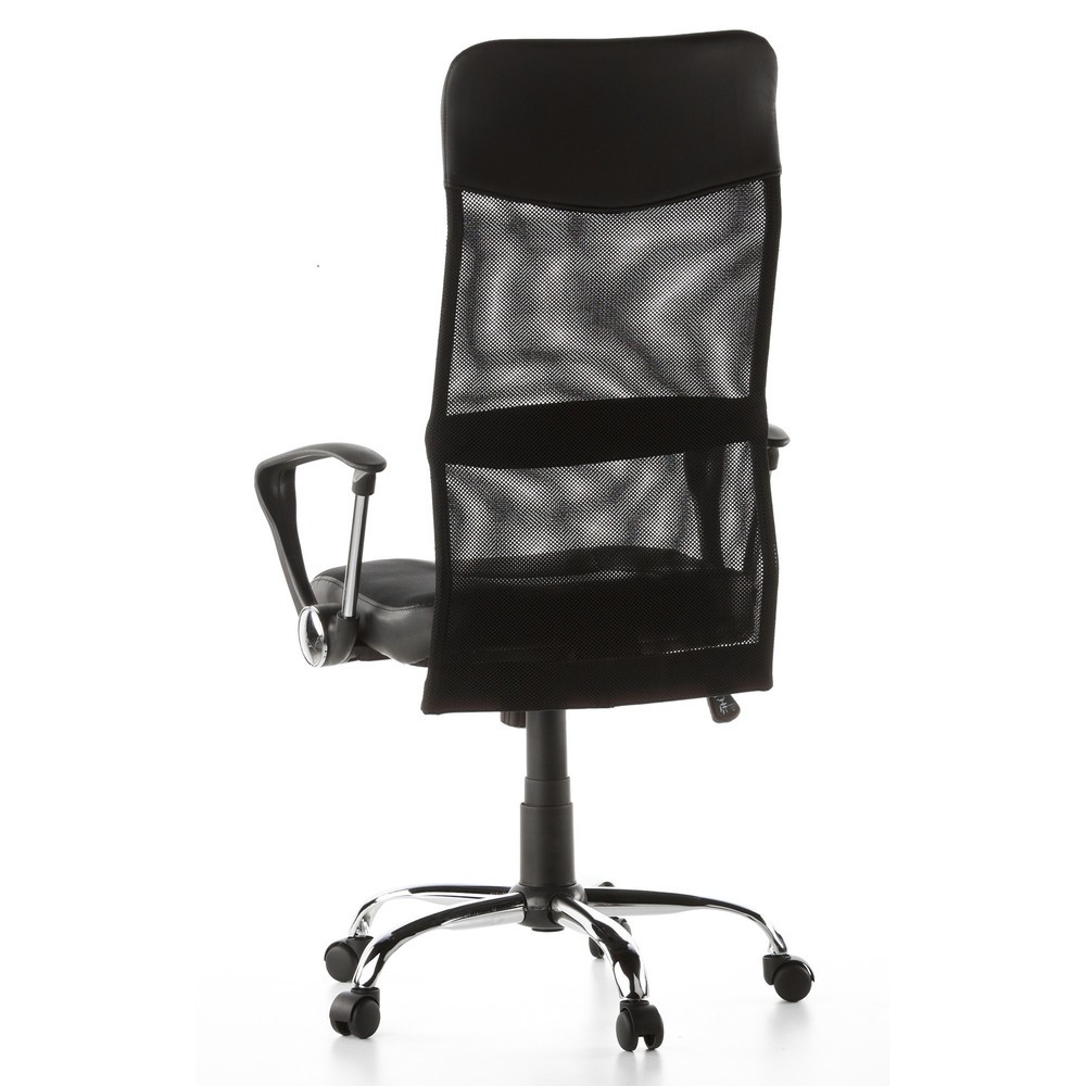 N° de l'image du produit 10 : Chaise de bureau / fauteuil de direction hjh OFFICE STRYKA maille / similicuir, noir