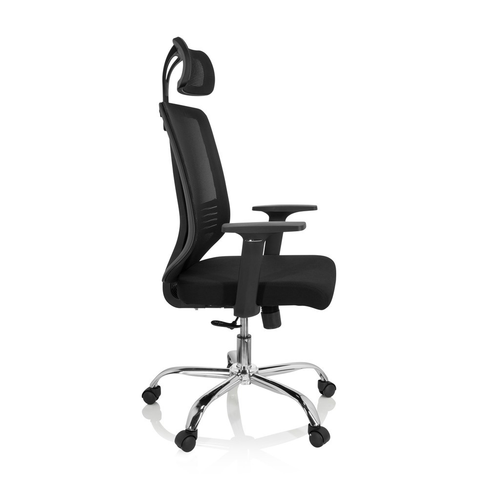 N° de l'image du produit 7 : Chaise de bureau / chaise pivotante hjh OFFICE ZH 200 maille, noir