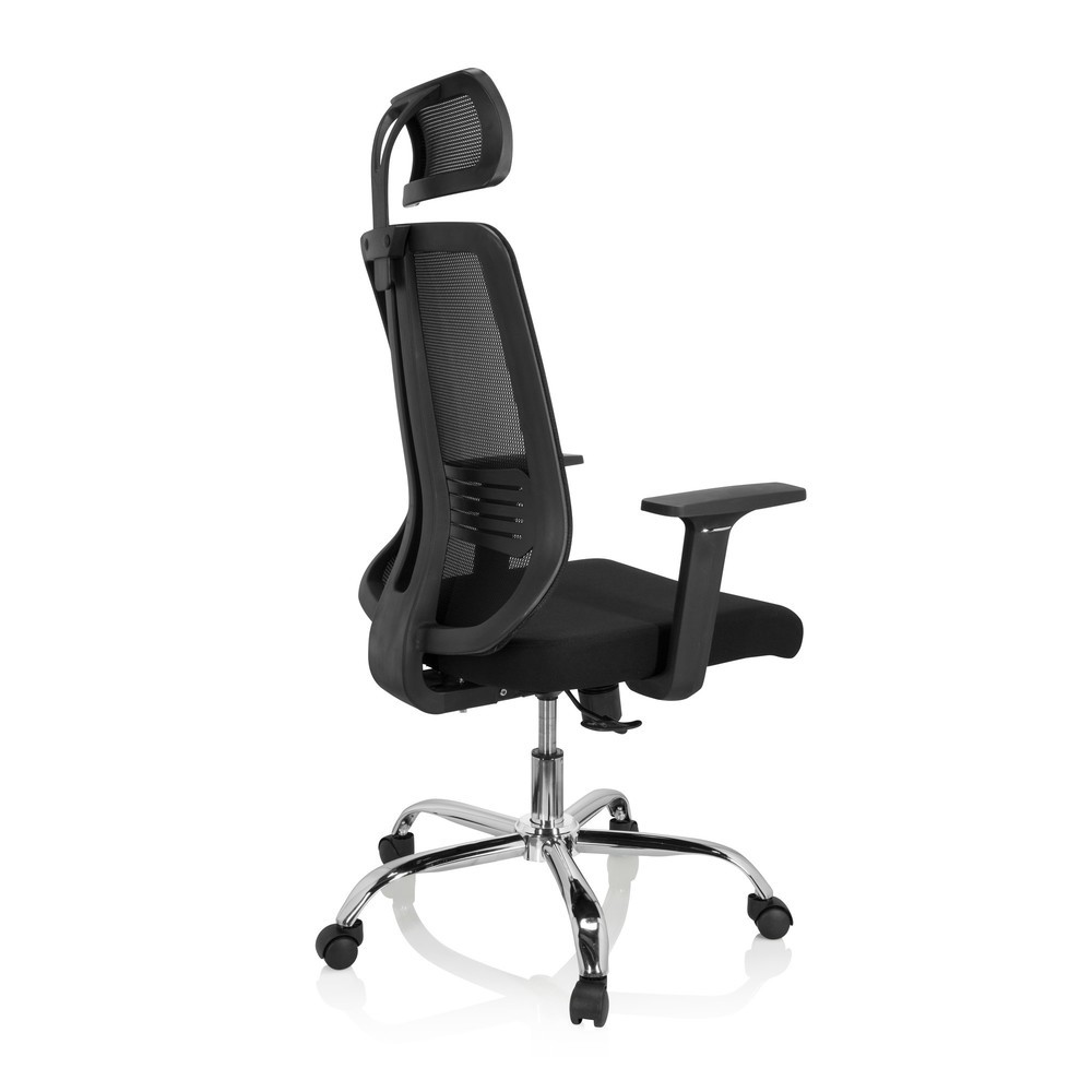 N° de l'image du produit 8 : Chaise de bureau / chaise pivotante hjh OFFICE ZH 200 maille, noir
