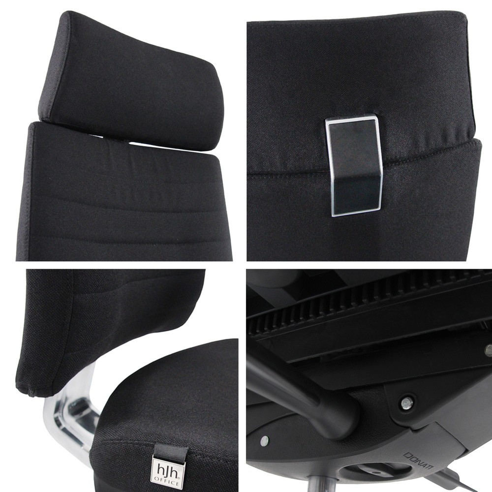 N° de l'image du produit 11 : Siège de bureau / siège de travail hjh OFFICE MOVE-TEC PRO tissu, noir