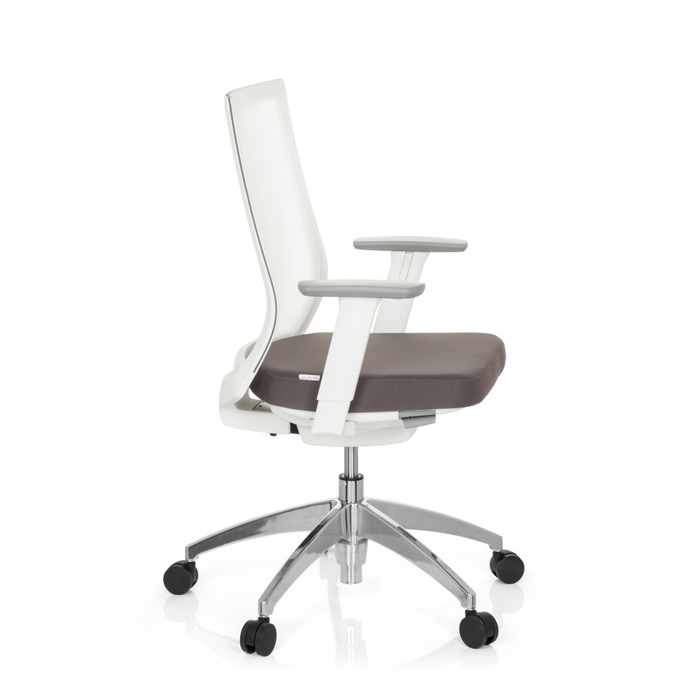 N° de l'image du produit 4 : Siège de bureau / siège pivotant hjh OFFICE ASPEN tissu, gris/blanc