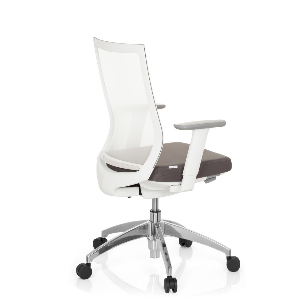 N° de l'image du produit 5 : Siège de bureau / siège pivotant hjh OFFICE ASPEN tissu, gris/blanc