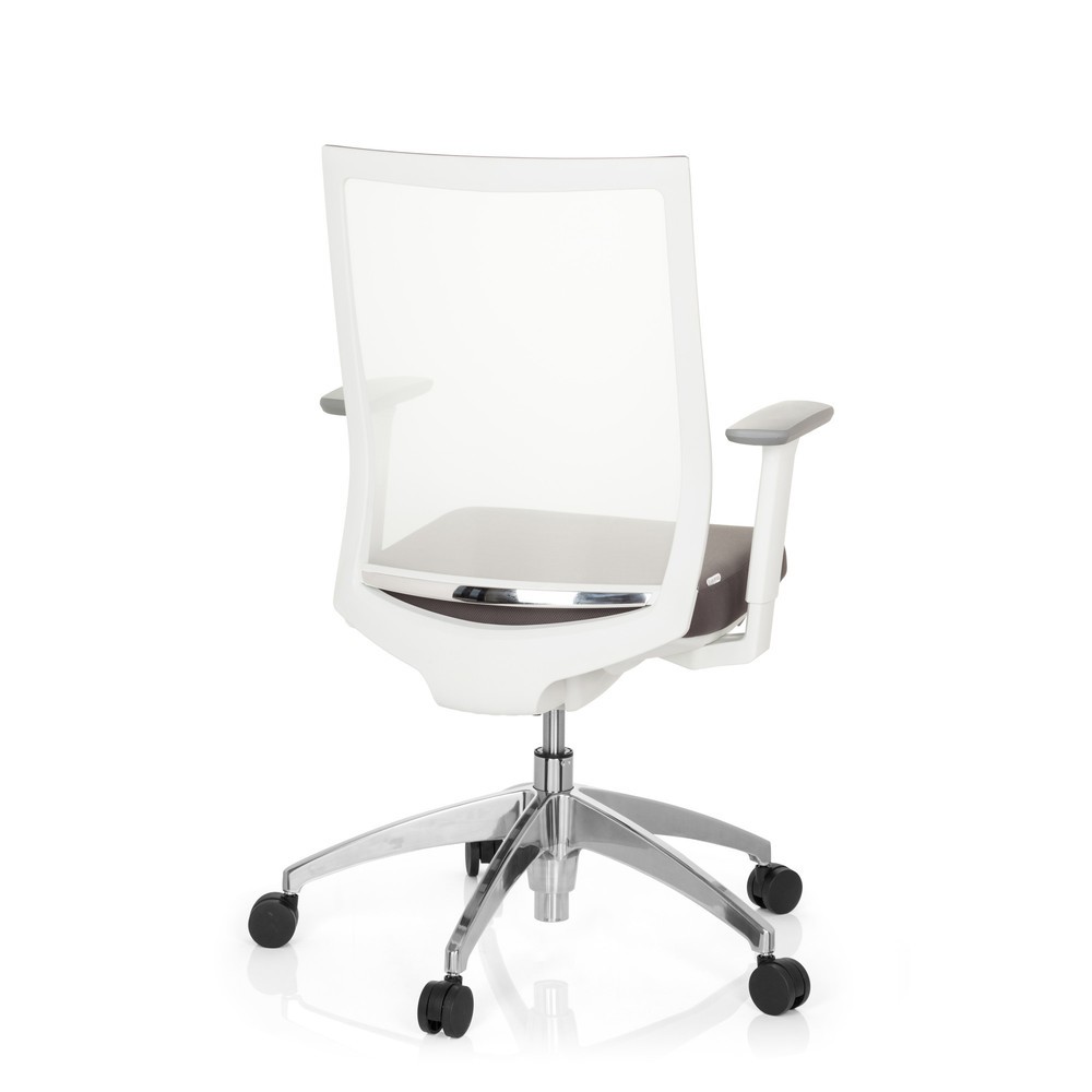 N° de l'image du produit 6 : Siège de bureau / siège pivotant hjh OFFICE ASPEN tissu, gris/blanc