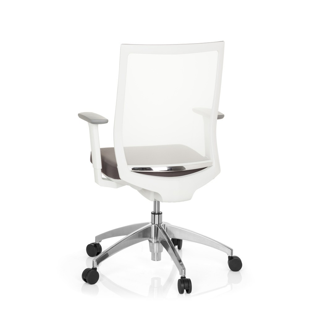 N° de l'image du produit 7 : Siège de bureau / siège pivotant hjh OFFICE ASPEN tissu, gris/blanc