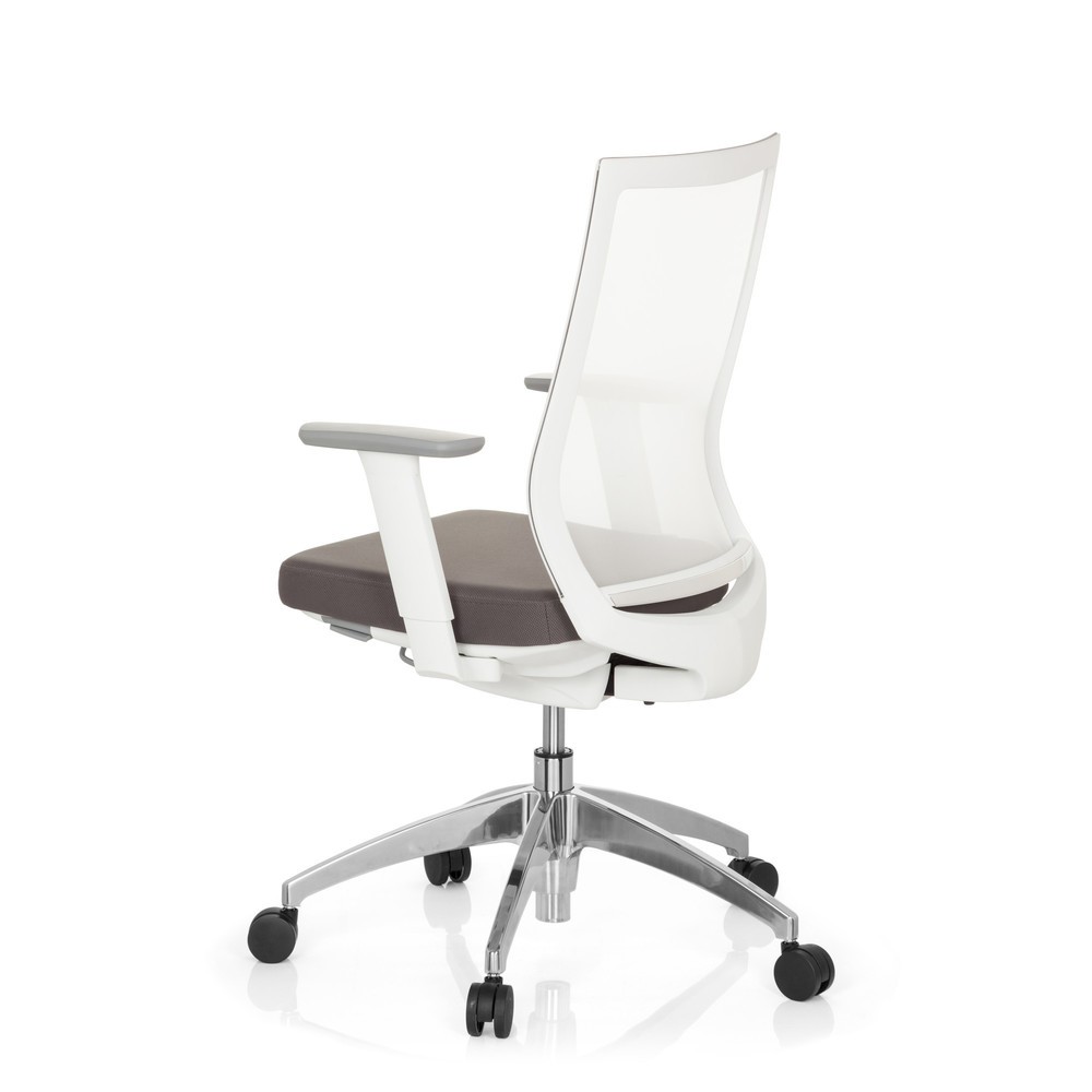 N° de l'image du produit 8 : Siège de bureau / siège pivotant hjh OFFICE ASPEN tissu, gris/blanc
