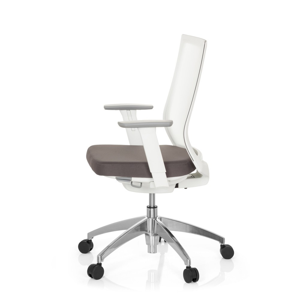 N° de l'image du produit 9 : Siège de bureau / siège pivotant hjh OFFICE ASPEN tissu, gris/blanc