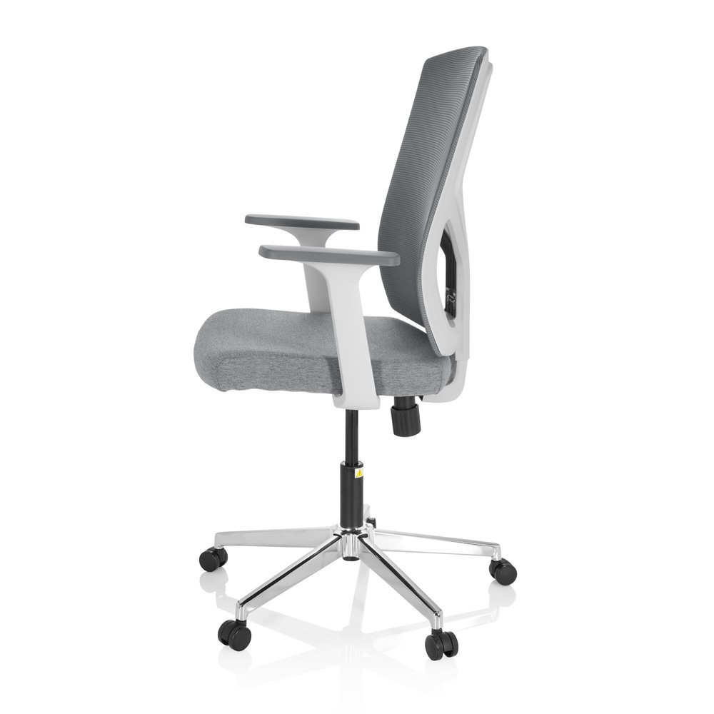 N° de l'image du produit 9 : Siège de bureau / siège pivotant hjh OFFICE BRETON BASE W tissu/maille, gris