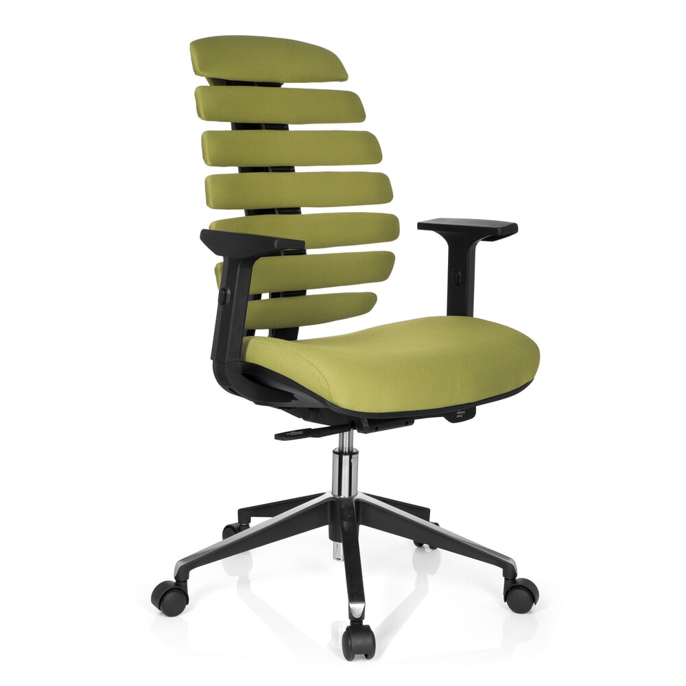 N° de l'image du produit 4 : Siège de bureau / siège pivotant hjh OFFICE ERGO LINE II tissu, vert