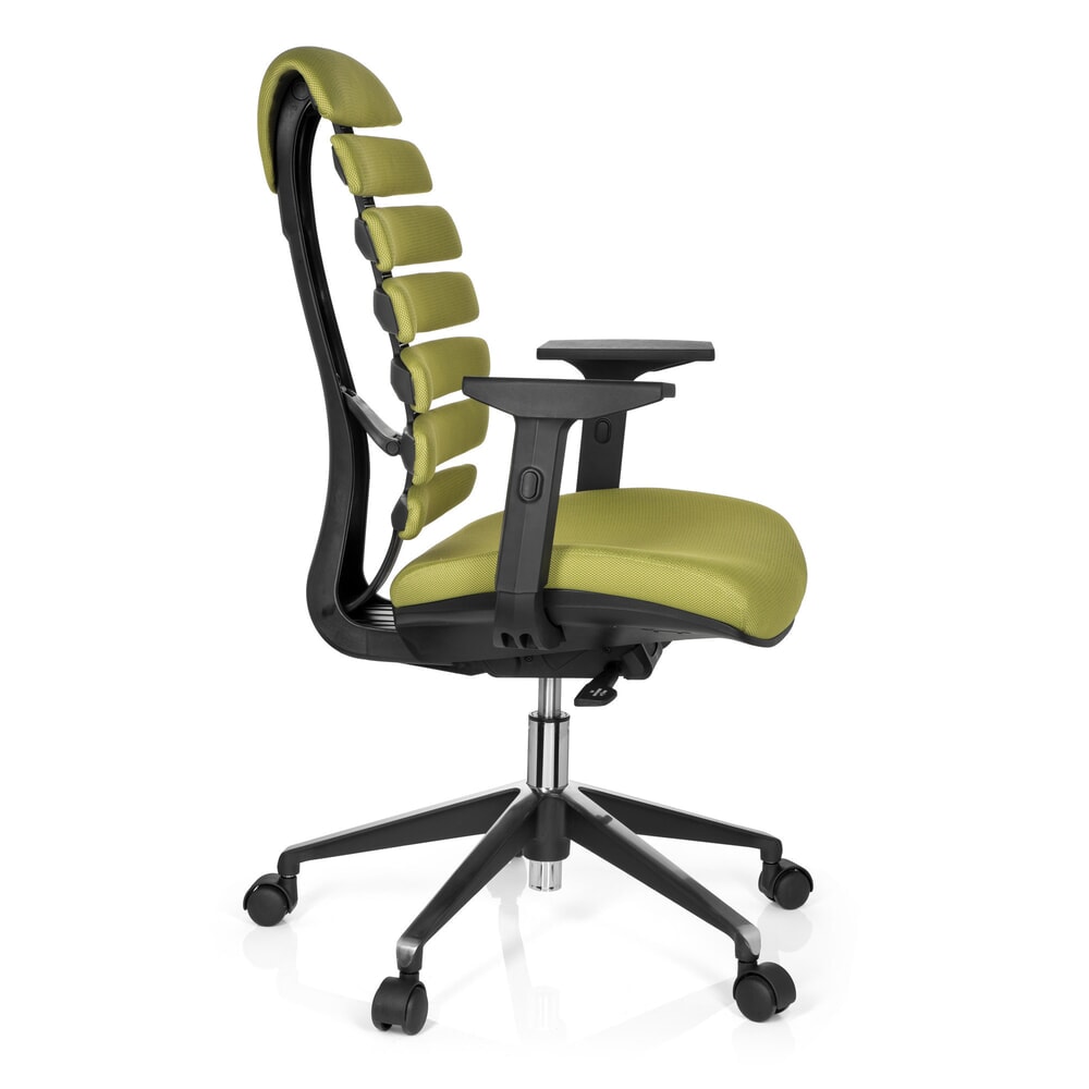 N° de l'image du produit 5 : Siège de bureau / siège pivotant hjh OFFICE ERGO LINE II tissu, vert