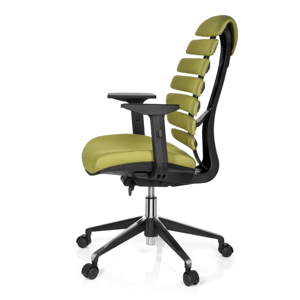 N° de l'image du produit 10 : Siège de bureau / siège pivotant hjh OFFICE ERGO LINE II tissu, vert