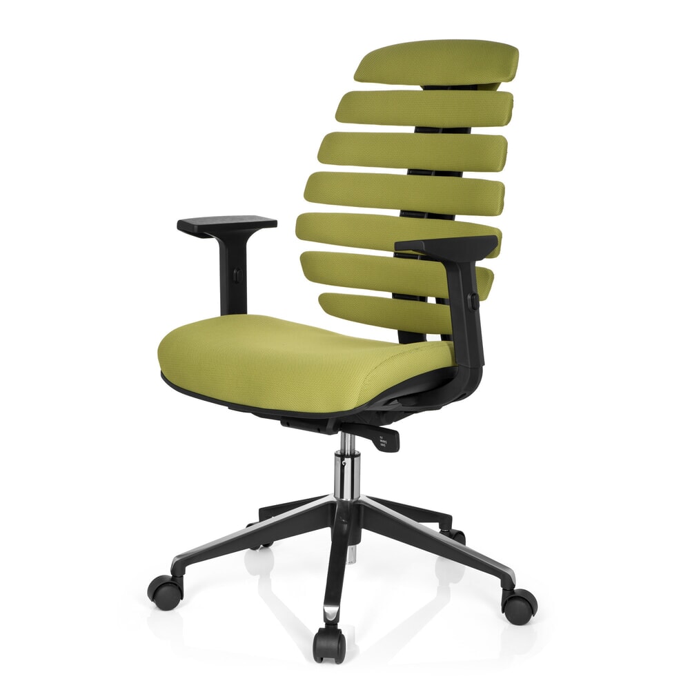 N° de l'image du produit 11 : Siège de bureau / siège pivotant hjh OFFICE ERGO LINE II tissu, vert