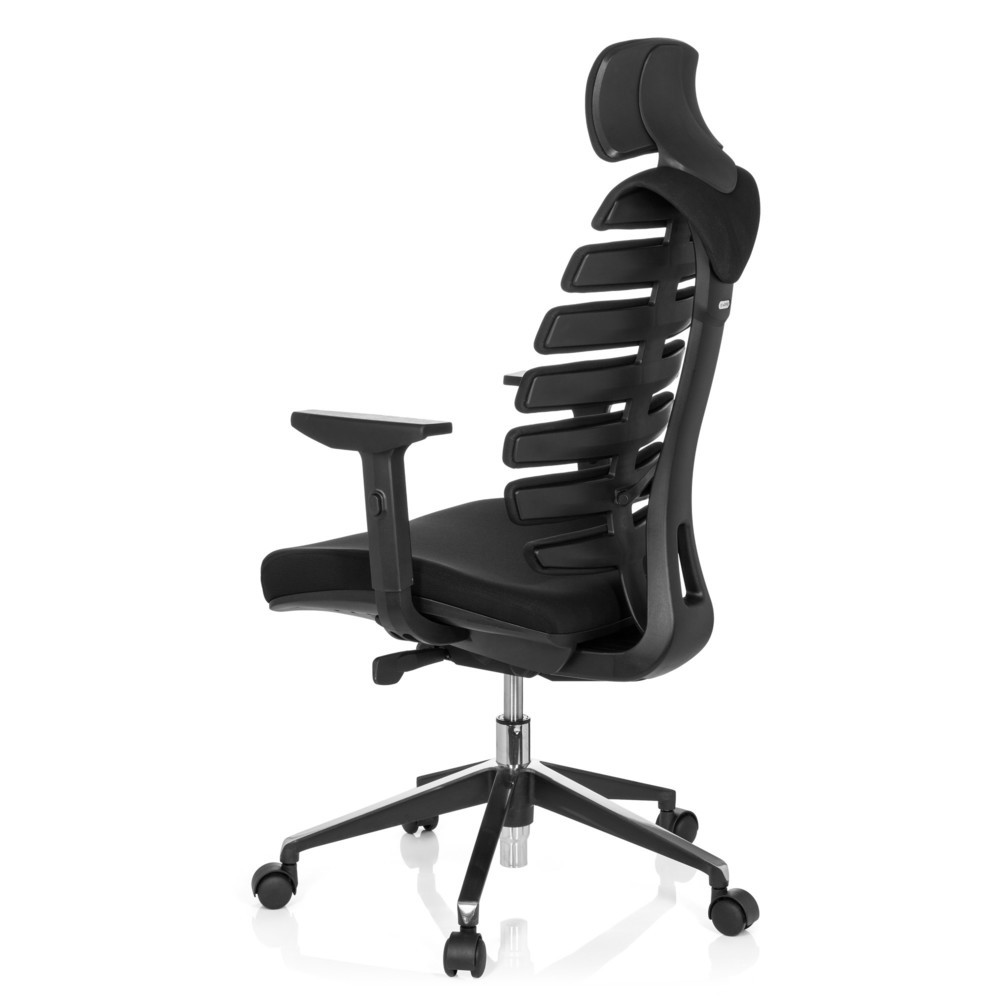 N° de l'image du produit 8 : Siège de bureau / siège pivotant hjh OFFICE ERGO LINE II PRO tissu, noir