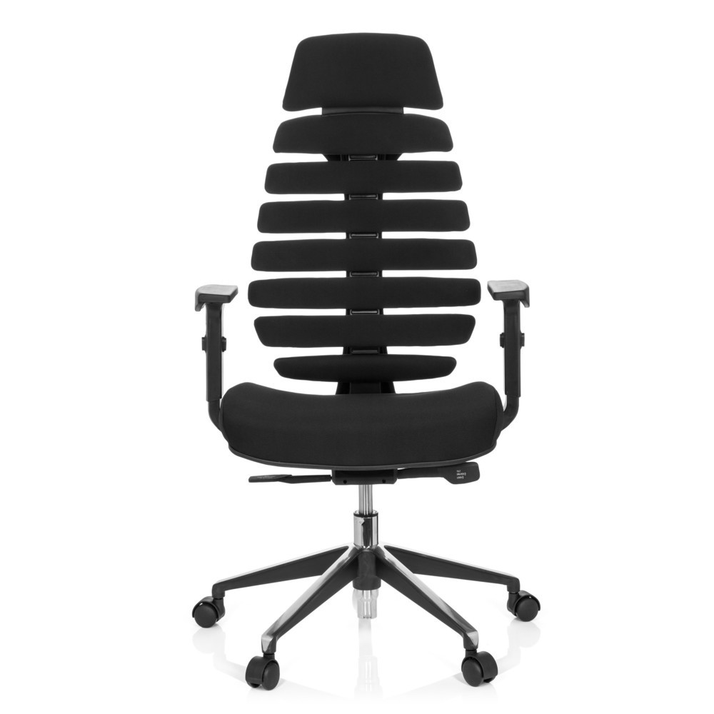 Illustration du produit: Siège de bureau / siège pivotant hjh OFFICE ERGO LINE II PRO tissu, noir