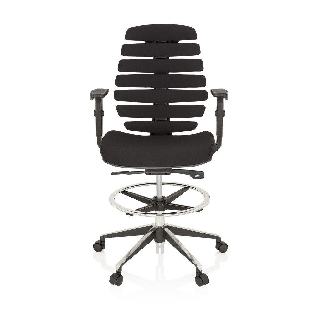 Illustration du produit: Siège de bureau / siège pivotant hjh OFFICE ERGO LINE II WORK tissu, noir