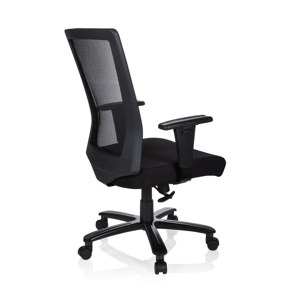 N° de l'image du produit 5 : Siège de bureau / siège pivotant hjh OFFICE EXTENDER tissu/maille, noir
