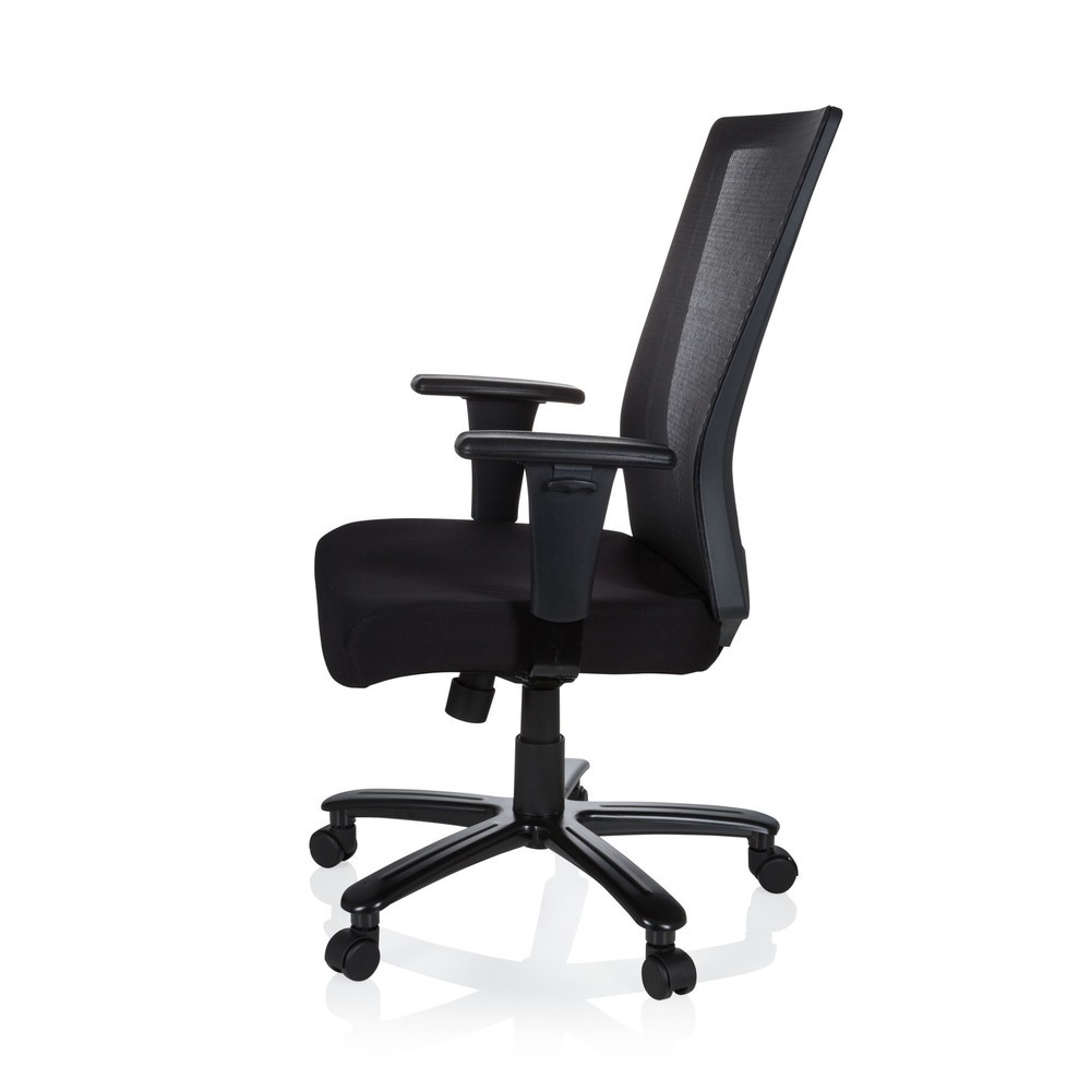 N° de l'image du produit 9 : Siège de bureau / siège pivotant hjh OFFICE EXTENDER tissu/maille, noir