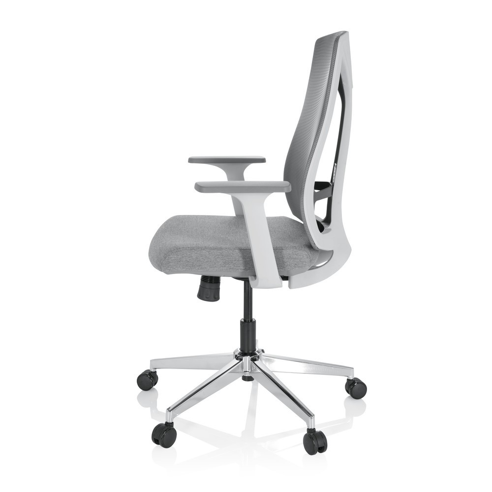 N° de l'image du produit 8 : Siège de bureau / siège pivotant hjh OFFICE HALIFAX tissu/maille, gris