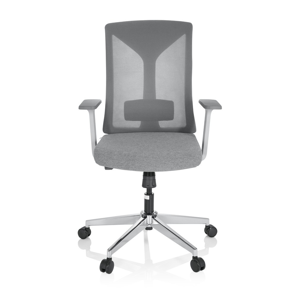 N° de l'image du produit 1 : Siège de bureau / siège pivotant hjh OFFICE HALIFAX tissu/maille, gris