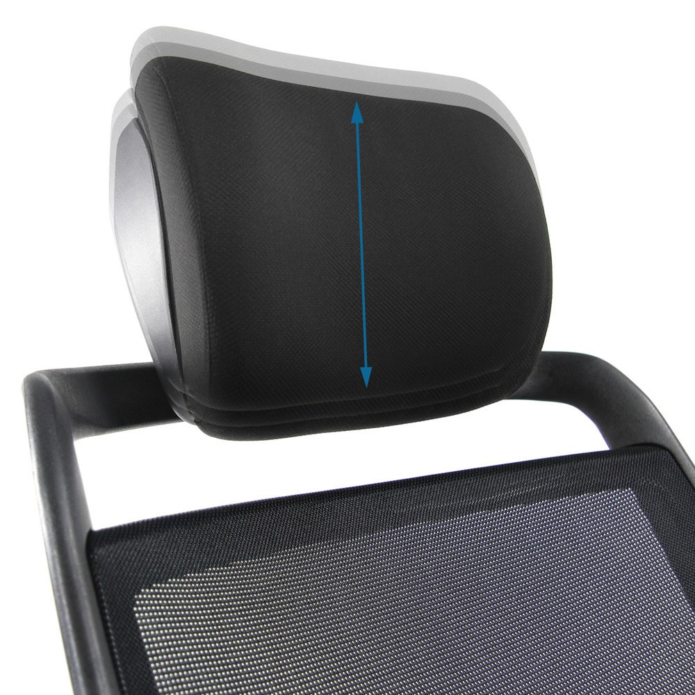 N° de l'image du produit 11 : Siège de bureau / siège pivotant hjh OFFICE IKAST I tissu/maille, noir