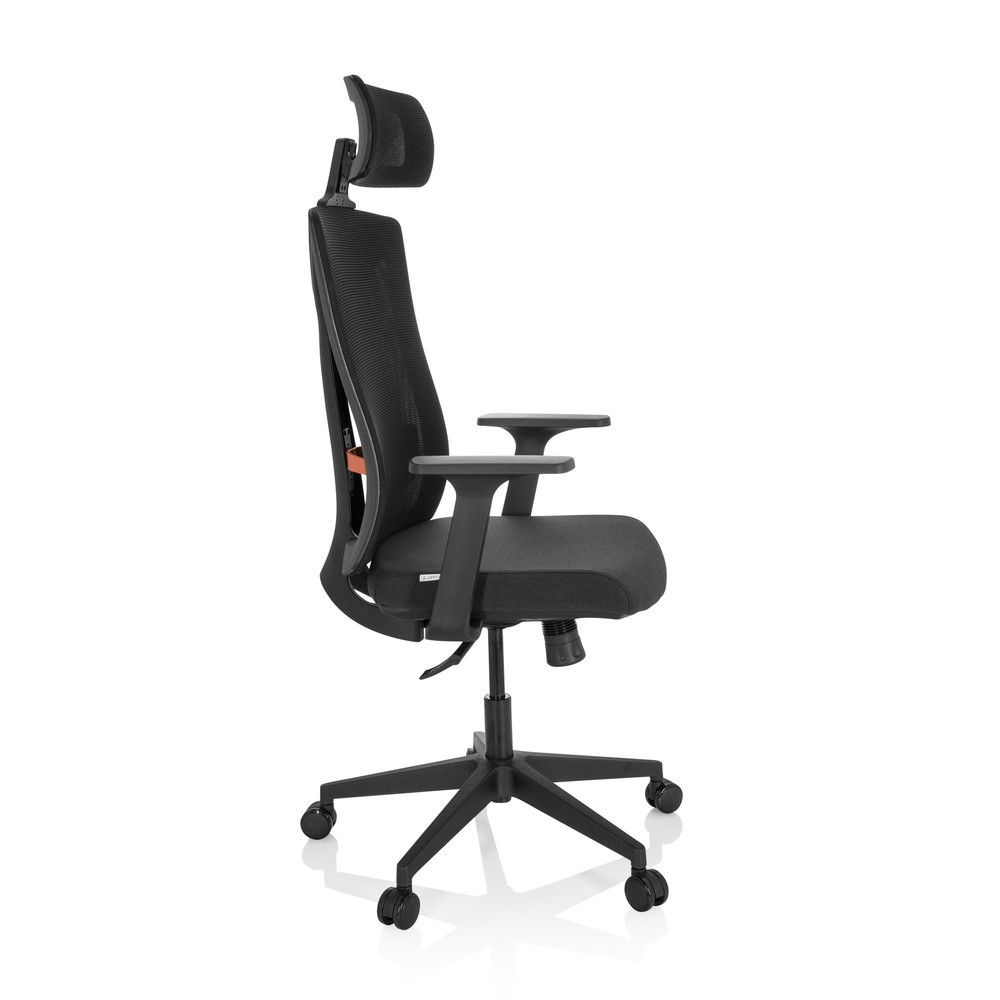 N° de l'image du produit 3 : Siège de bureau / siège pivotant hjh OFFICE KODIAK tissu/maille, noir